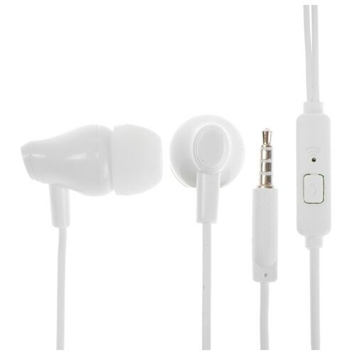 Наушники Borofone BM61 Wanderer вакуумные микрофон Jack 35 мм кабель 12 м белые 1шт 55200₽