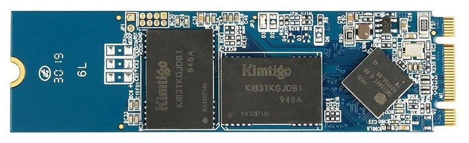 SSD диск M.2 Kimtigo 512Gb KTG-320 Series (SATA3, up to 500/460MBs, 3D TLC, 150TBW, 22х80mm)