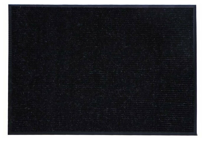 Коврик влаговпитывающий, ребристый Стандарт (черный) 90х120 см - фотография № 6