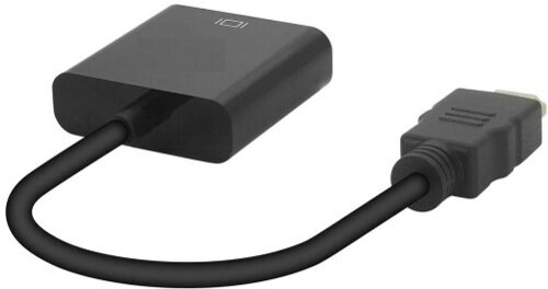 Видео адаптер DP-VGA M/F KS-454 DisplayPort - кабель 0.1м чёрный — фото 1