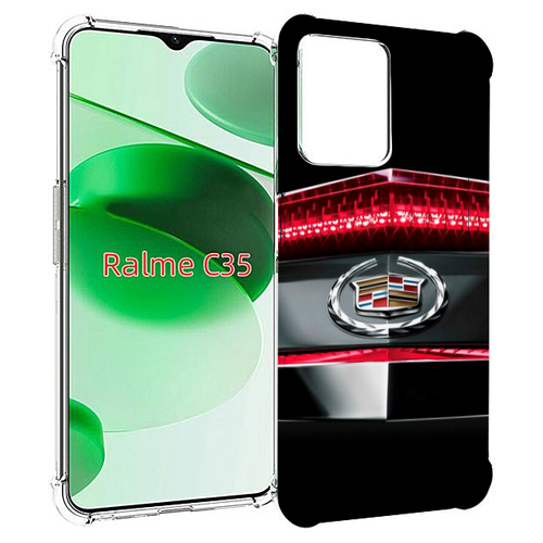 Чехол MyPads cadillac-кадилак-1 мусжкой для Realme C35 / Narzo 50A Prime задняя-панель-накладка-бампер