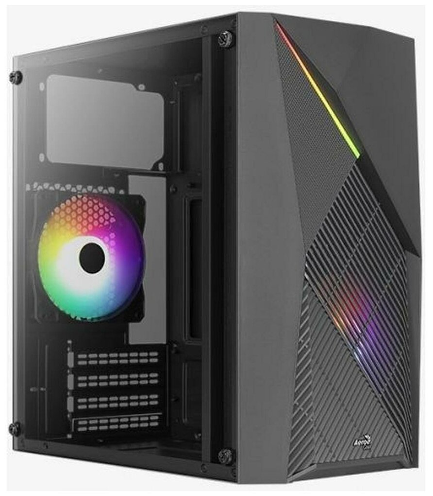 Корпус MicroATX Minitower AeroCool Raider Mini-G-BK-v2 Black