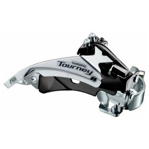 shimano переключатель передний tourney tz fd tz500ds6 31 8мм 42t cl 47 5мм ниж тяга afdtz500ds6 h000017484 Переключатель передний Shimano Tourney, TY500, универс. тяга, хомут 31,8, уг:66-69, для 42T, б/уп.