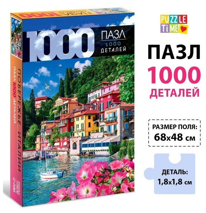 Пазл "Побережье Италии", 1000 деталей 9224706