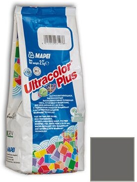 Затирка Mapei Ultracolor Plus №114 антрацит 2 кг - фотография № 14