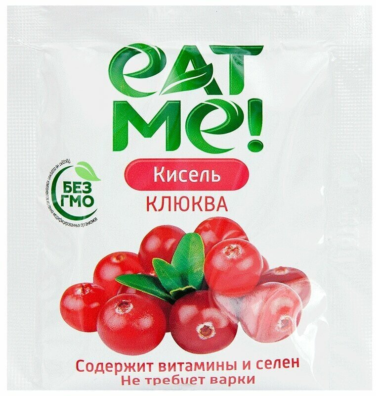 Eat me! Кисель без сахара клюква пакет 25 г