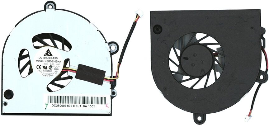 Вентилятор (кулер) для ноутбука Toshiba DC280007US0 (3-pin)