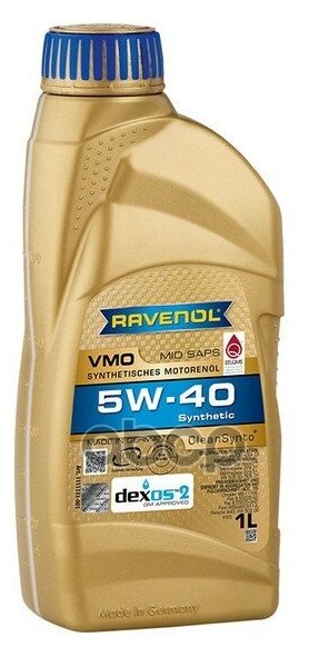 Ravenol Моторное Масло 5w-40 (1л) (Второй Номер 4014835723818)