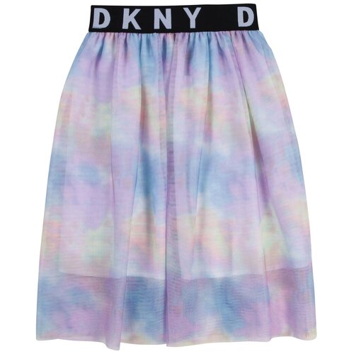 Юбка DKNY, размер 152, фиолетовый, мультиколор