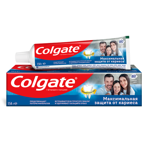 Зубная паста Colgate Максимальная защита от кариеса Свежая мята, 100 мл, 4 шт.