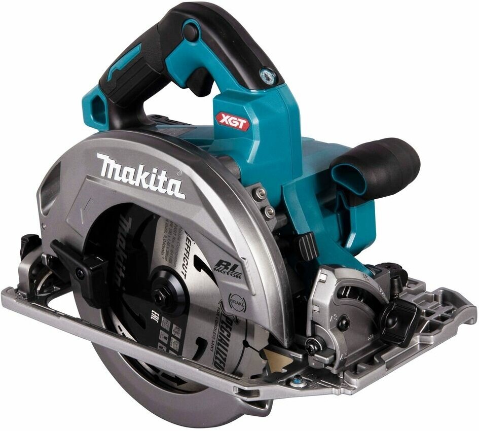 Аккумуляторная дисковая пила Makita 190/185 мм XGT без акб и з/у, HS004GZ