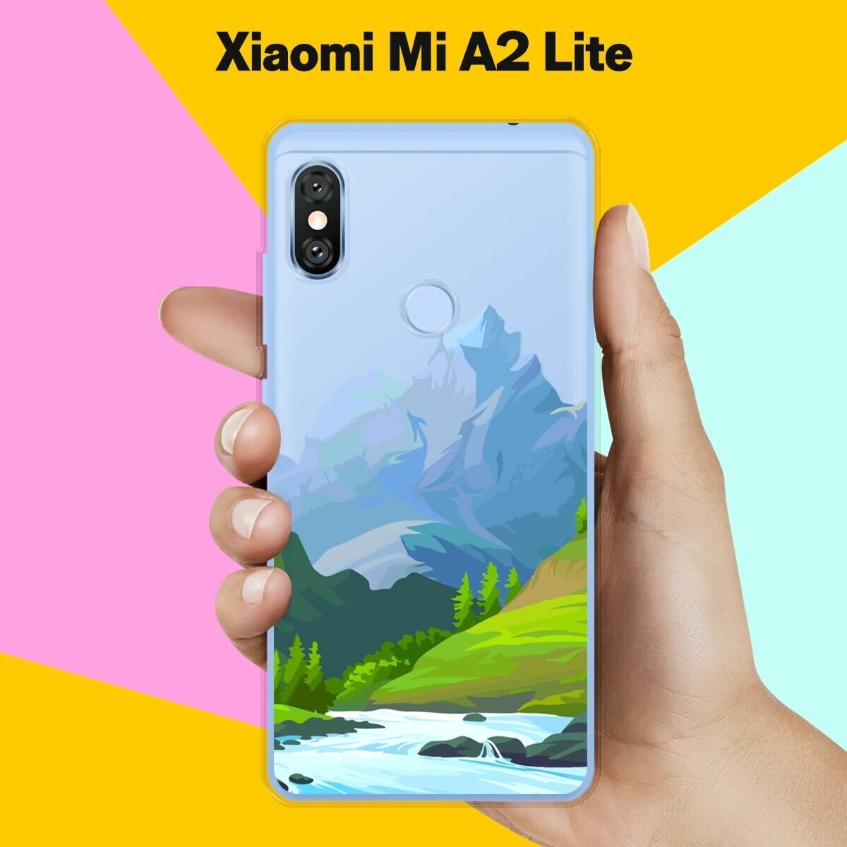 Силиконовый чехол на Xiaomi Mi A2 Lite Гора / для Сяоми Ми А2 Лайт