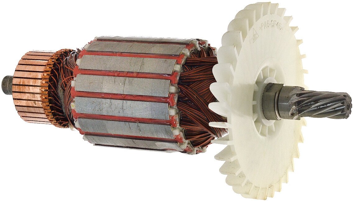 Ротор (Якорь) (L - 183.5мм, D - 54 мм, 9 зубов наклон влево) энкор 134356