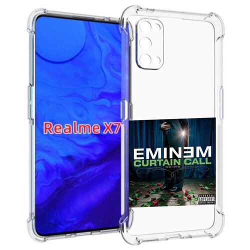 Чехол задняя-панель-накладка-бампер MyPads Eminem CURTAIN CALL, THE HITS для Realme X7