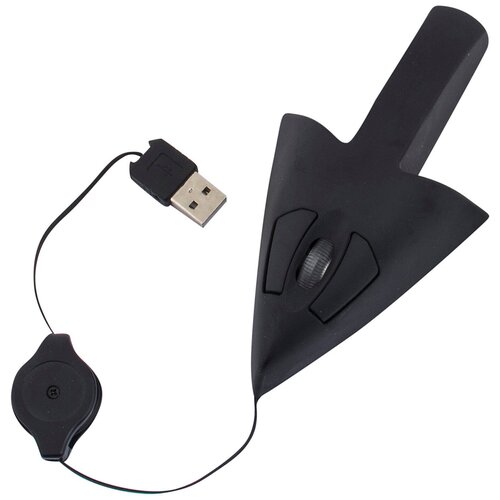 Мышь для ПК в виде Стрелки черная мышка проводная черная Курсор подарок на 23 февраля мужчине мальчикам в школу сыну коллеге другу любимому мужу геймеру 36800₽