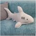 Большая мягкая игрушка подушка акула - антистресс 60 см