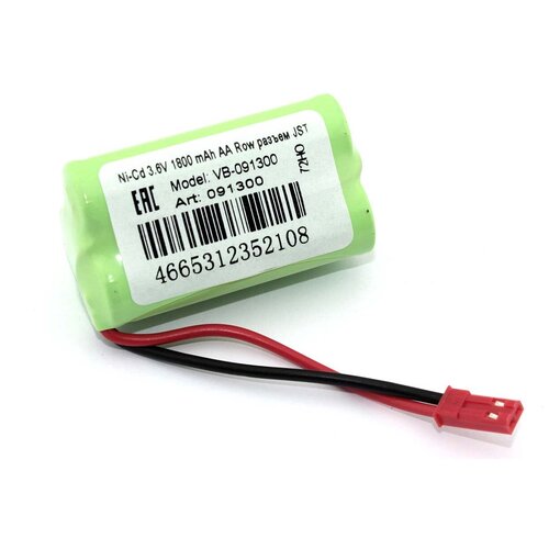 Аккумулятор Ni-Cd 3.6V 1800 mAh AA Row разъем JST