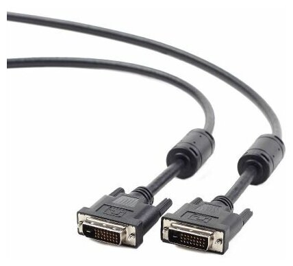 Кабель DVI-D Filum FL-C-DVID2M-DVID2M-1.8M 1.8 м, медь, разъемы: DVI-D double link male- DVI-D double link male, черный