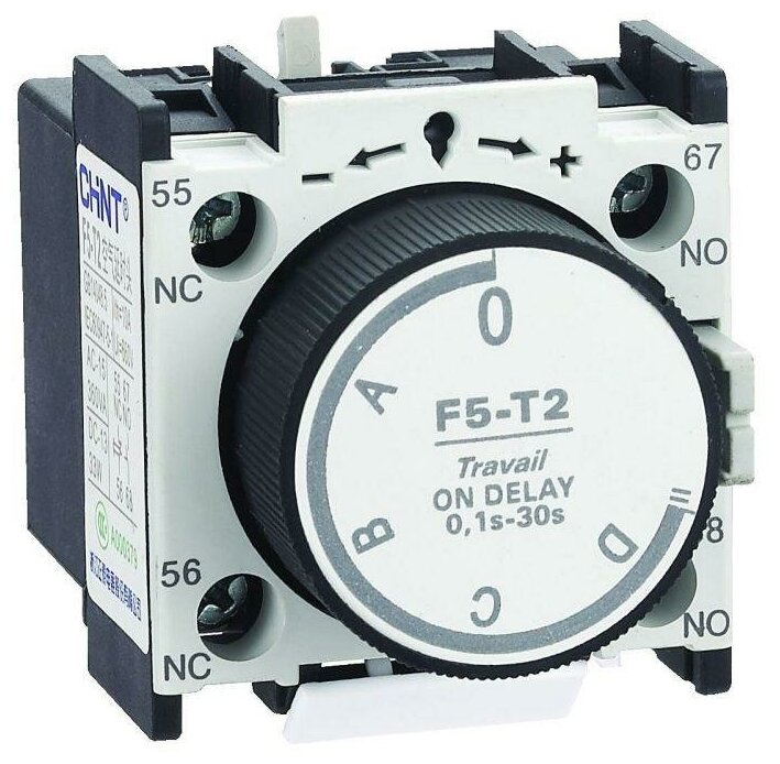Приставка выдержка времени F5-T2 к контактору NC1 NC2 и NXC (R) CHINT 258022