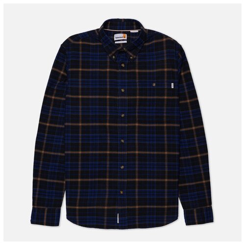 фото Мужская рубашка timberland tartan solucellair technology чёрный , размер m