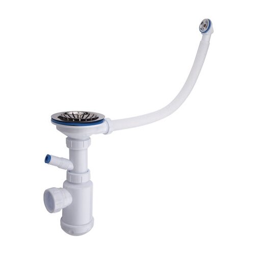 Сифон GRAND 3 12 с круглым переливом отводом для стиральной машины и гибкой трубой 40-50 850₽