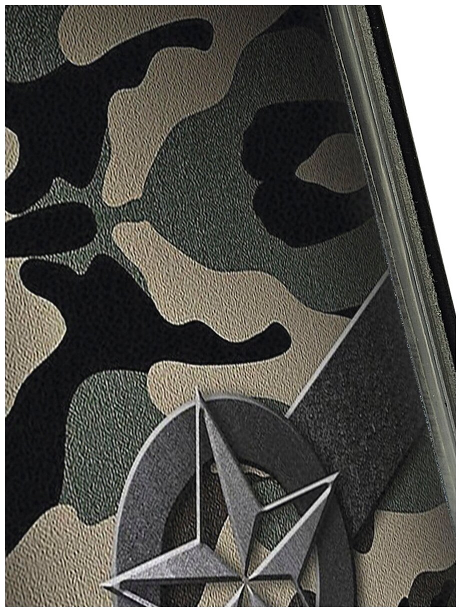 Чехол-книжка на Apple iPhone 6S Plus / 6 Plus / Эпл Айфон 6 Плюс / 6с Плюс с рисунком "Звезда" черный