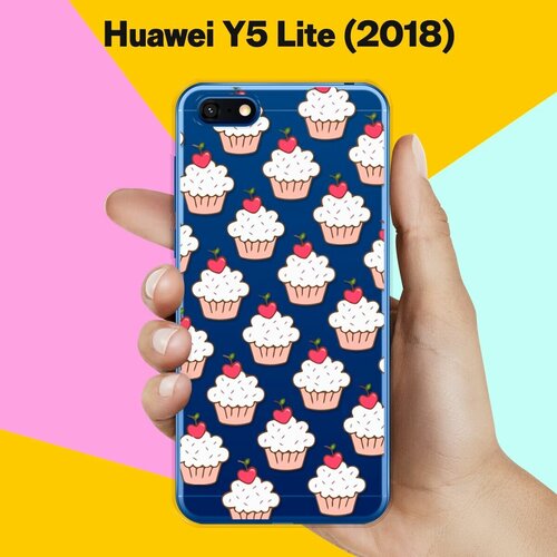 Силиконовый чехол Капкейки на Huawei Y5 Lite (2018)