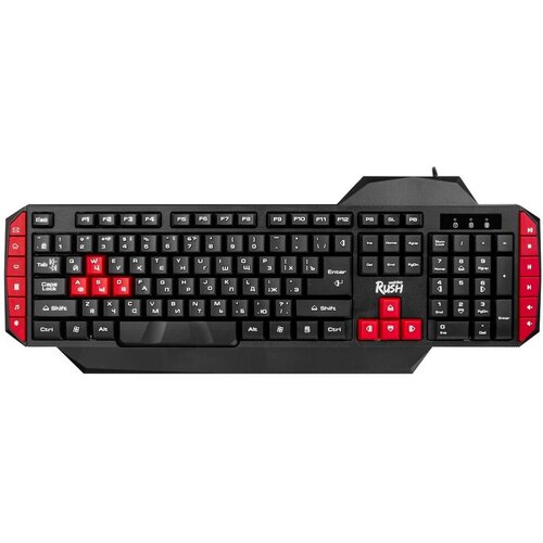 Клавиатура проводная SmartBuy RUSH Raven 200 мембранная 15 м цвет чёрный 86200₽