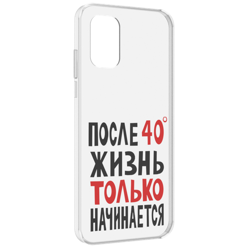 Чехол MyPads после 40 жизнь начинается для Nokia G21 задняя-панель-накладка-бампер