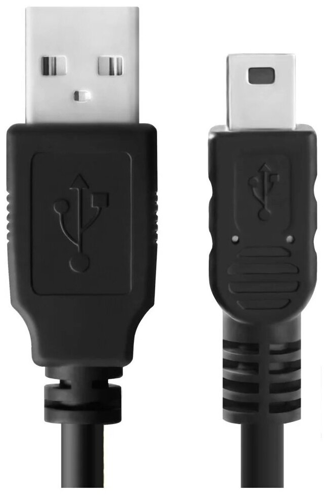 Кабель Perfeo USB - Mini USB U4301, 1 м, чёрный