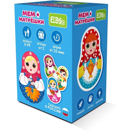 Развивающая настольная игра Мемо El`BascoKids Матрёшки , ET03-014