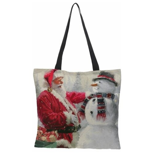 фото Сумка шоппер "новогодняя" нет бренда