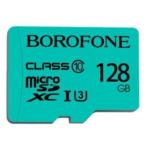 Карта памяти microSDXC BOROFONE 128GB Бирюзовый карта памяти для nissan leaf 2017 2018 connect t3 германия литва sd навигация gps