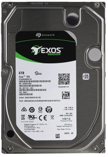 Жесткий диск Seagate 2R7101 6Tb 7200 SATAIII 3.5" HDD