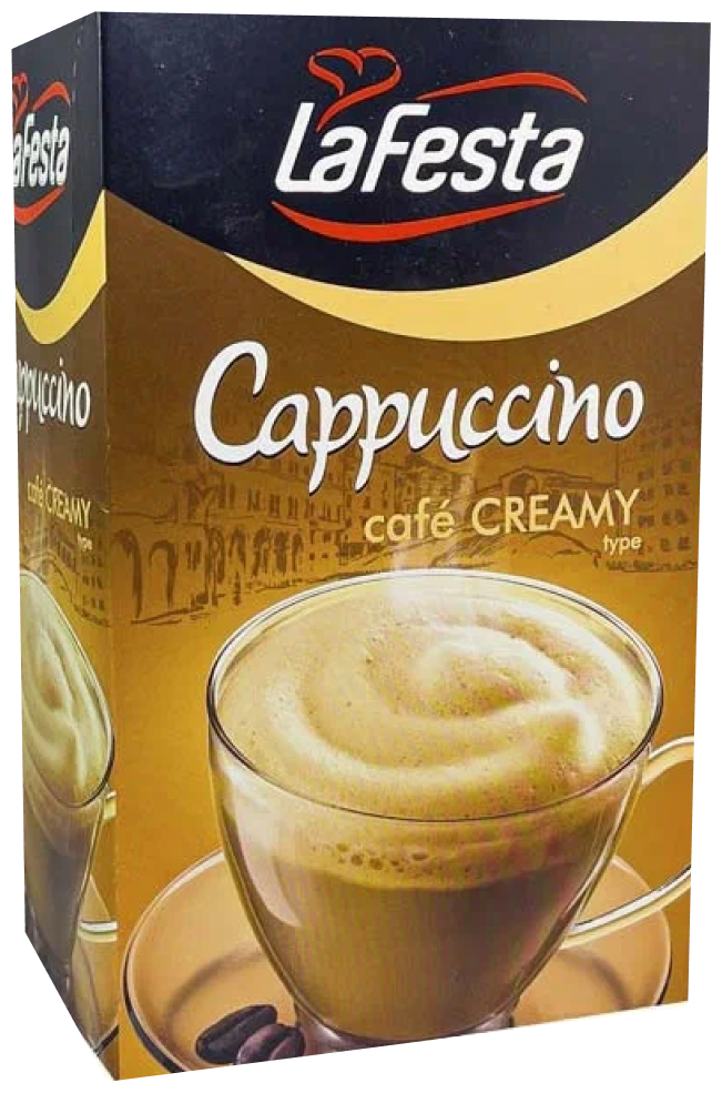 LAFESTA Кофе капучино растворимый в пакетиках Сливочный 10 шт по 12.5 г