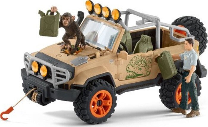 Набор Schleich Внедорожник с лебедкой 42410