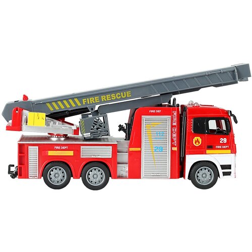 развивающая игрушка toysib пожарная машина 5167691 разноцветный Пожарная машина со звуком сиреной и светом 2, детская маленькая игрушка машинка для мальчиков