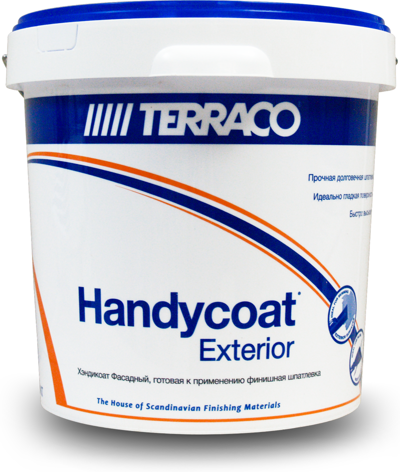 TERRACO Handycoat Exterior Финишная шпатлевка для фасадных работ, Белый (25кг)