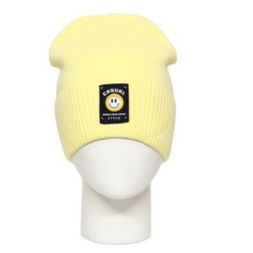 Шапка , размер 54-56, желтый шапка осенняя шапка модная для подростков размер 54 56