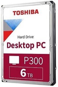 Жесткий диск HDD 6.0Tb Toshiba Desktop SATA-III, 128Mb, 5400rpm, P300 (HDWD260EZSTA)