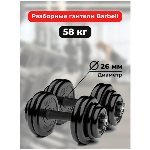 фото Гантели 29 кг - 2шт mb barbell разборные barfits