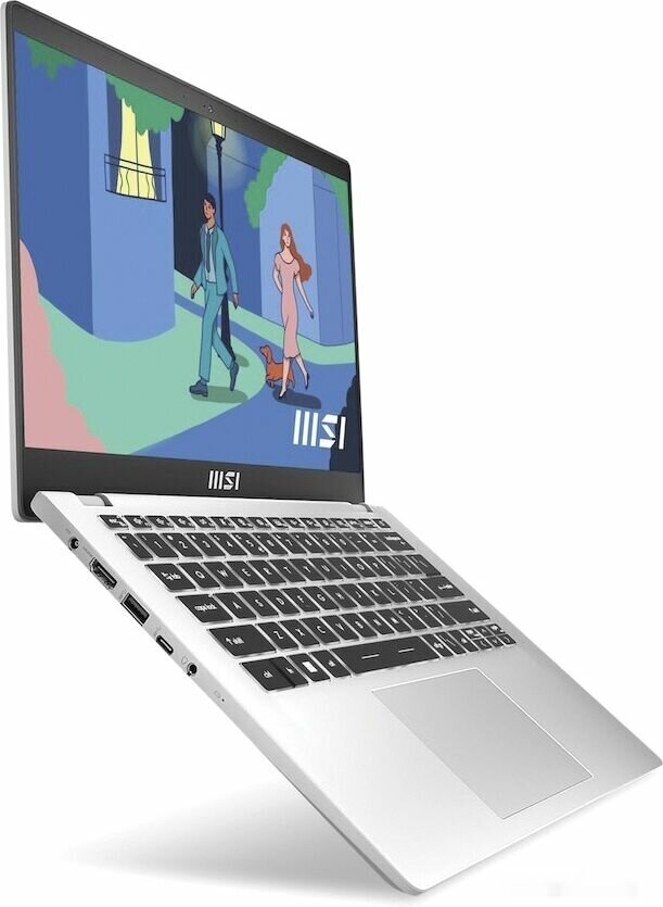 Ноутбук MSI Modern 14 C12M-240XRU серебристый (9s7-14j111-240) - фото №9