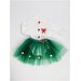 Комплект одежды  Стеша для девочек, боди и юбка, нарядный стиль, размер 24 (74-80), зеленый, белый