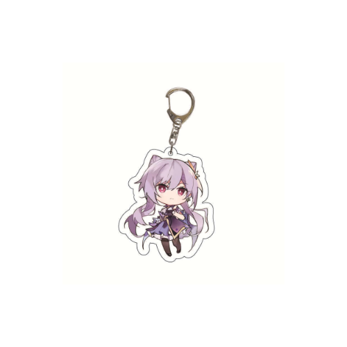 Брелок, фиолетовый акриловый стенд genshin impact геншин импакт fes acrylic stand 6974096535583