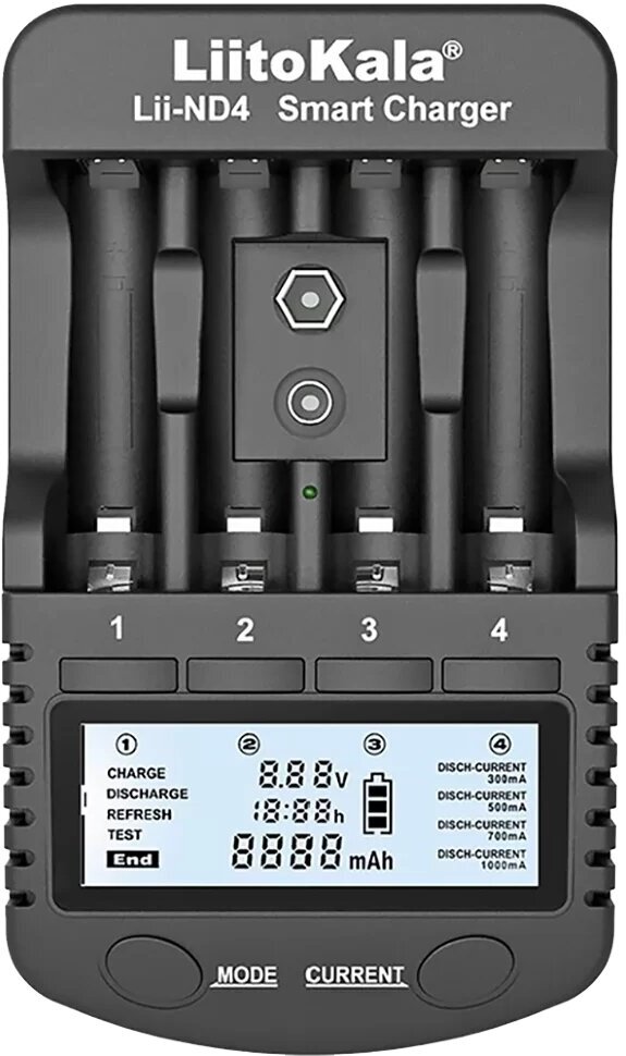 Интеллектуальное зарядное устройство Liitokala ND-4