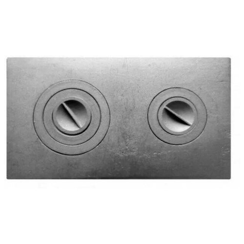 Плита печная в комплекте с 5-ю конфорками чугун литье П2-3 410х710 мм, 19,1 кг