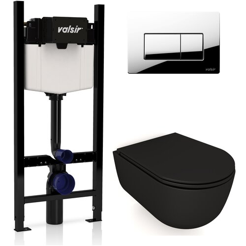 Комплект инсталляции Valsir с унитазом Galassia KIT VSCR 7334NEMT Slim P1