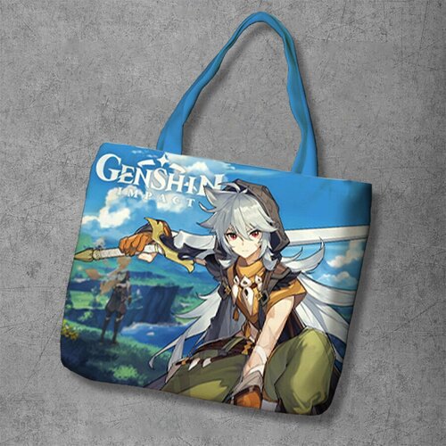 фото Сумка шоппер anime dakimakura, фактура рельефная, мультиколор