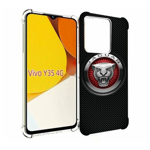 Чехол MyPads Лого-ягуар для Vivo Y35 4G 2022 / Vivo Y22 задняя-панель-накладка-бампер
