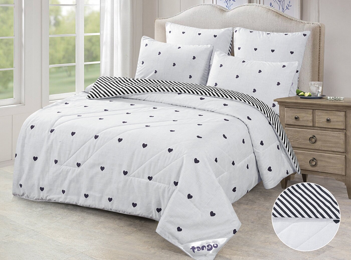 Комплект постельного белья с одеялом De Verano - наволочки: 50x70 (1 шт), 70x70 (1 шт) - фотография № 1